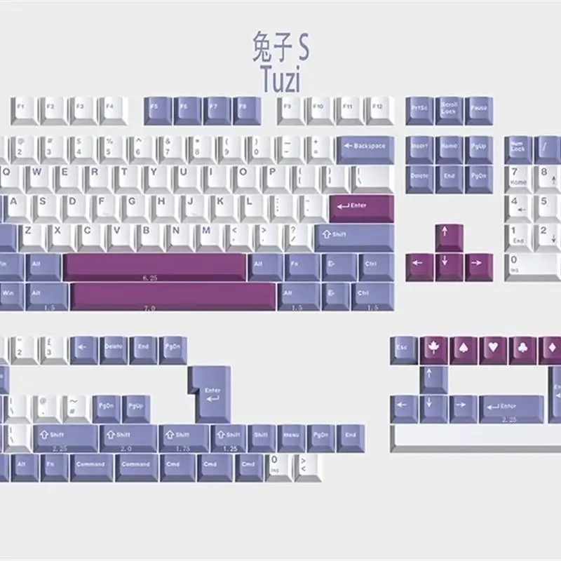 GMK-Teclado mecánico con diseño de cereza, teclas de material ABS de doble tiro, 163 teclas para teclado MX Mechanicla