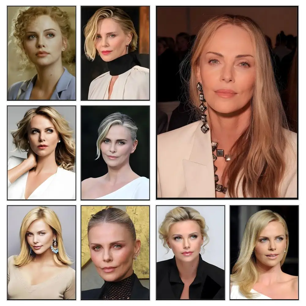 Glamorous Celebrity C-Charlize Theron Poster Modern Luxury Wall Poster Home Decor Space Enhancer