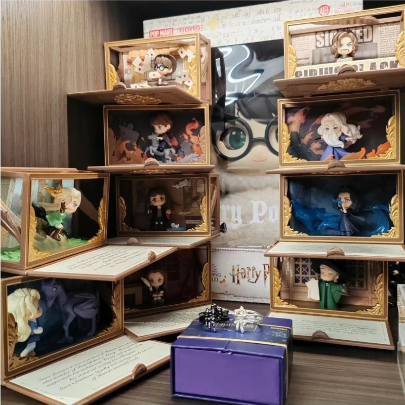 Caja Sorpresa Original Pop Mart Harry Potter Hogwarts Serie Biográfica, Figura Decorativa, Juguetes Lindos, Adorno de Escritorio, Caja Misteriosa para Regalo