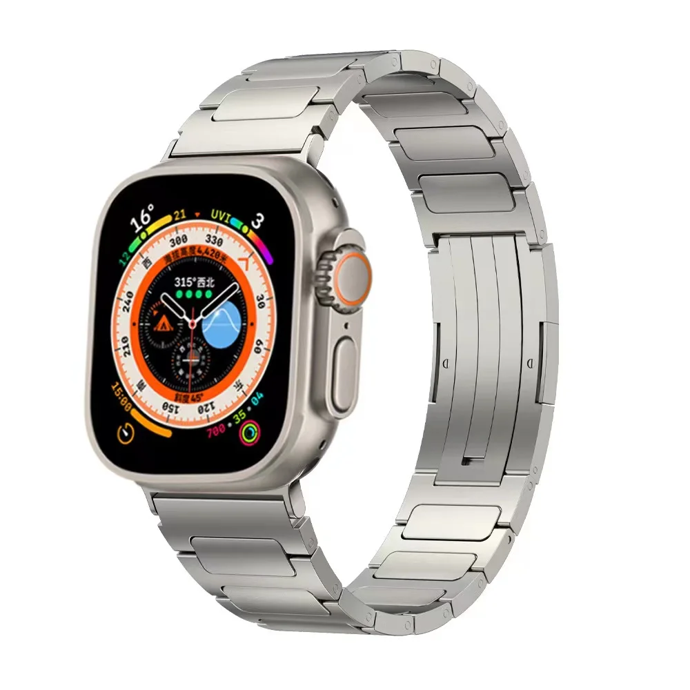 Titanium Strap For Apple Watch Uitra 2 49mm 9 8 7 45mm 41mm Lightweight Bracelet Wristband For iWatch 6 5 4 3 SE2 44mm 40mm 42mm