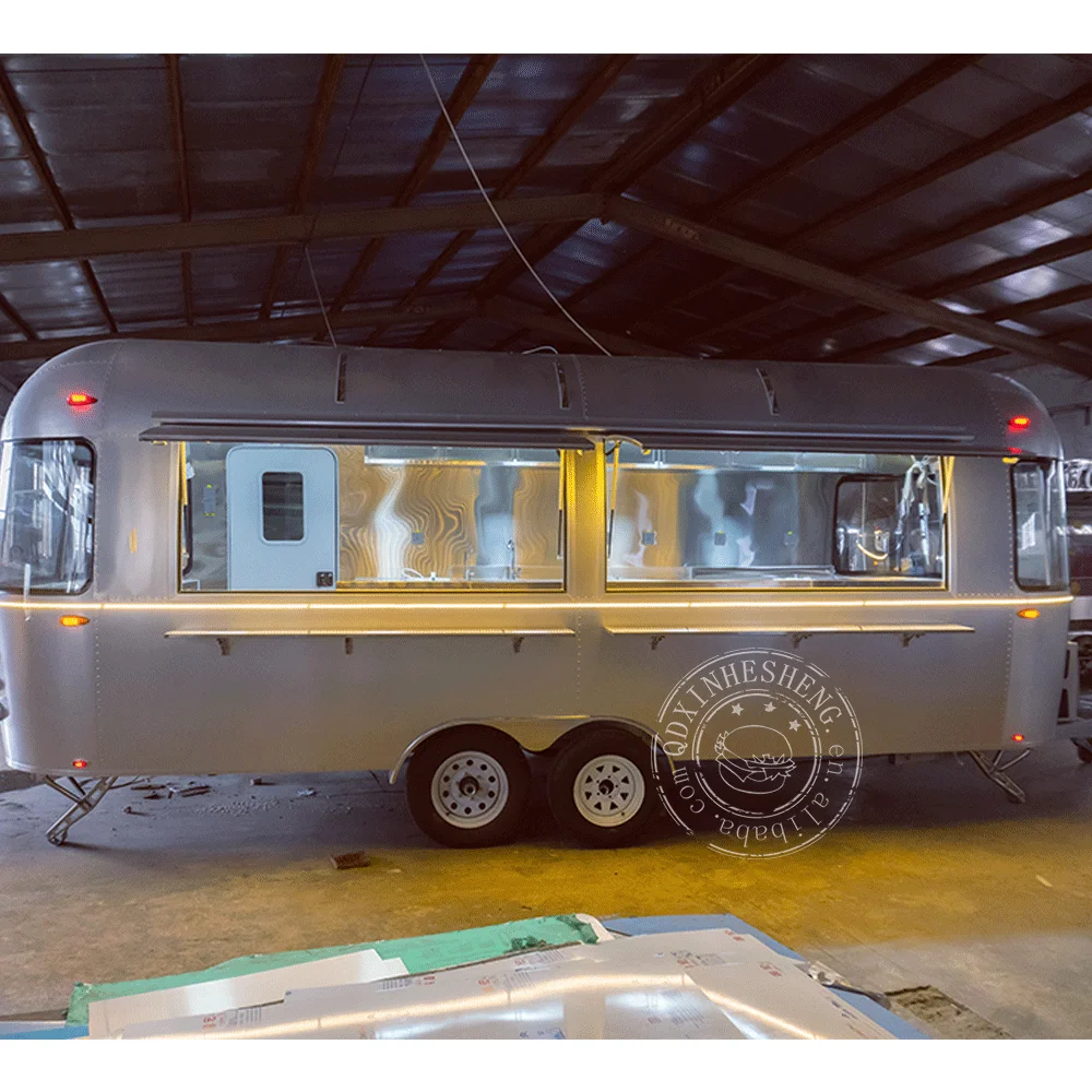 

Seahisun Mobile Kitchen Pizza BBQ Fast Food Trailer Fully Equipped Mobile Ice Cream Food Truck