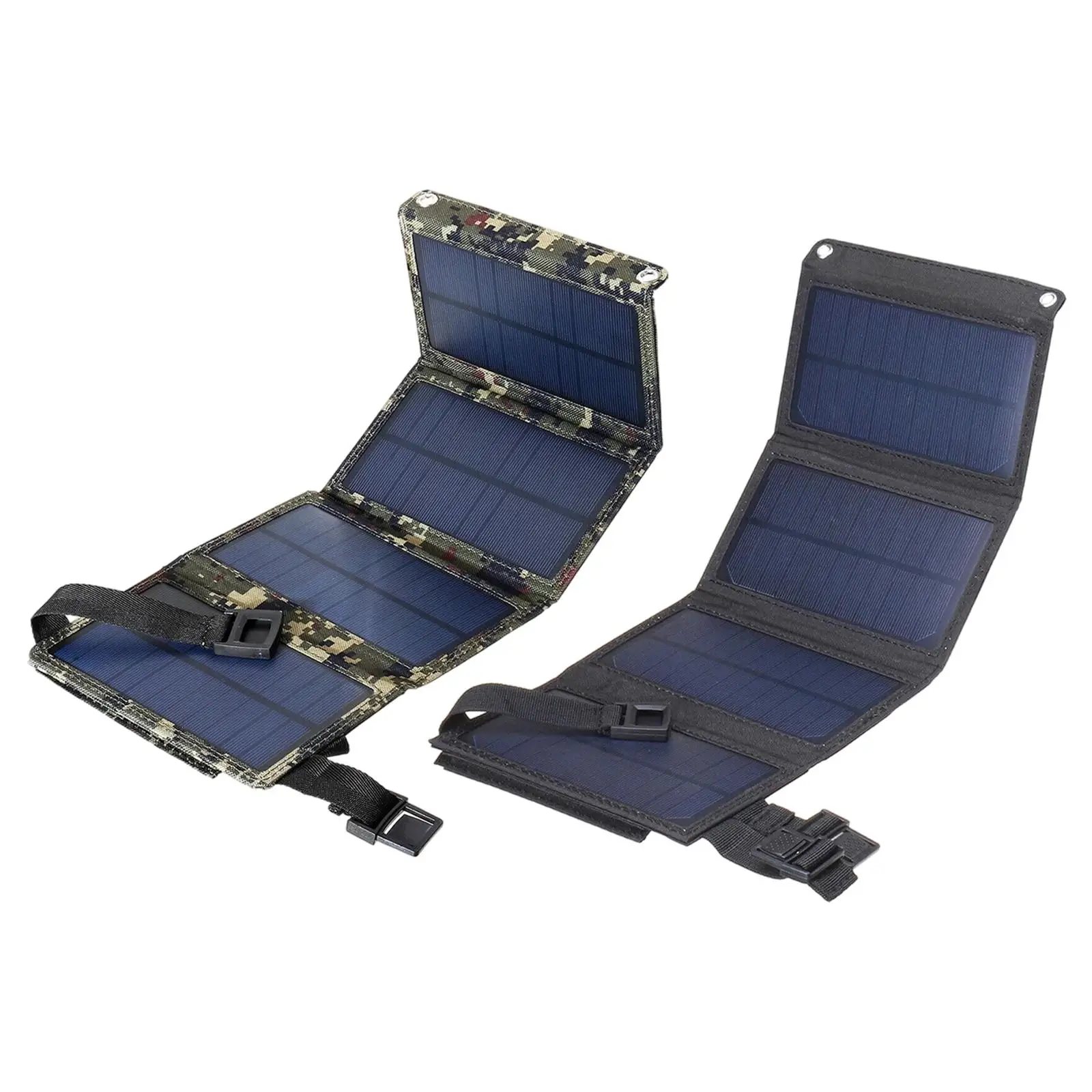 Foldable 8W Solar Panel Charger Portable , USB Ports for Home Outdoor Camping Hiking Fishing Backpacking Phone