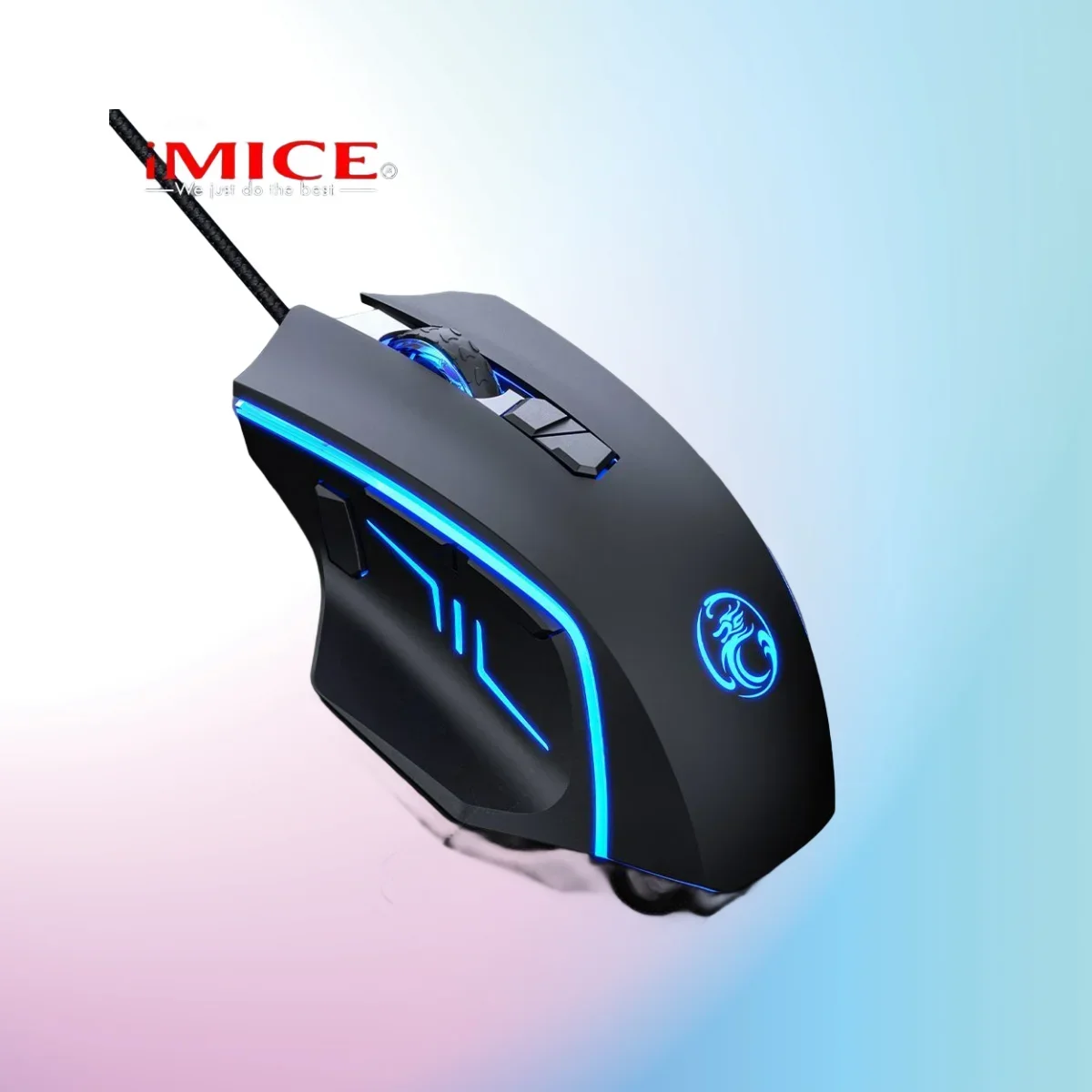 IMICE USB Wired Gaming Mouse 12400 DPI 9 Buttons Mice Programmable Ergonomic for Computer PC Laptop Gamer  Mainland China