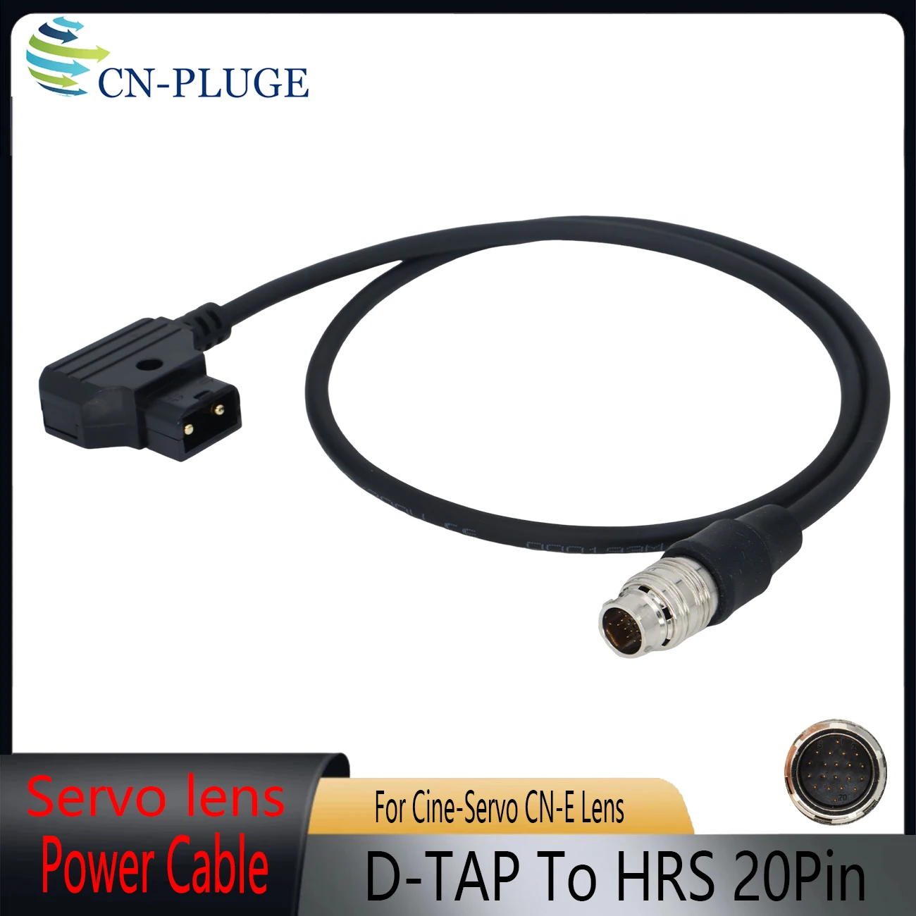 

Кабель питания D-Tap - Hirose 20 Pin для сервопривода зум-объектива Canon Cine-Servo CN-E