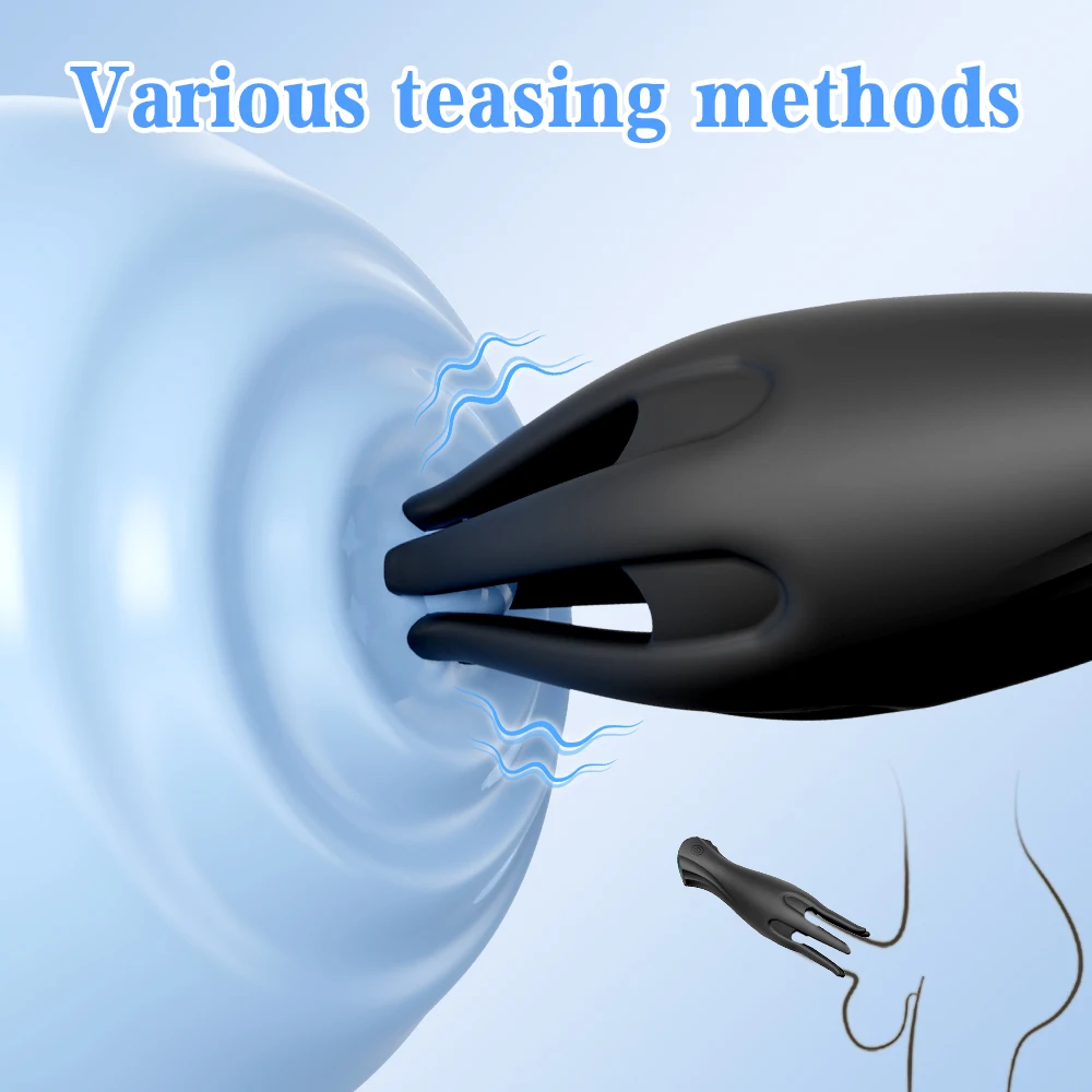 Тренажер для головки пениса для мужчин, мощный вибрирующий мастурбатор для пениса, эротические игрушки, мягкий массажный вибратор с удлиненной выносливостью на кончиках пальцев