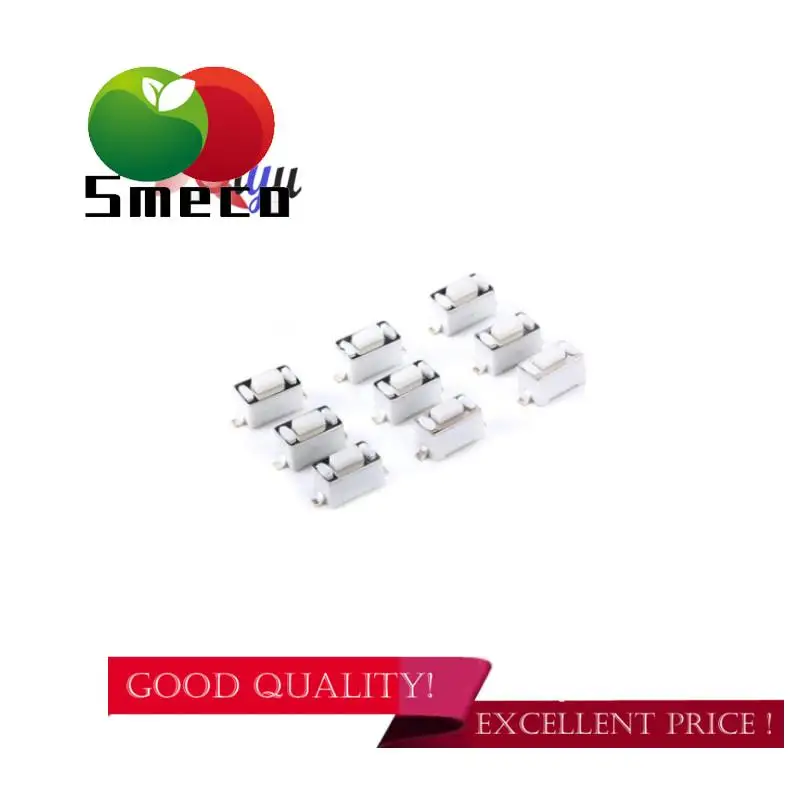 100 tact switches 3*6*4.3MM 2 feet environmental protection copper feet micro-motion button switch side insert patch