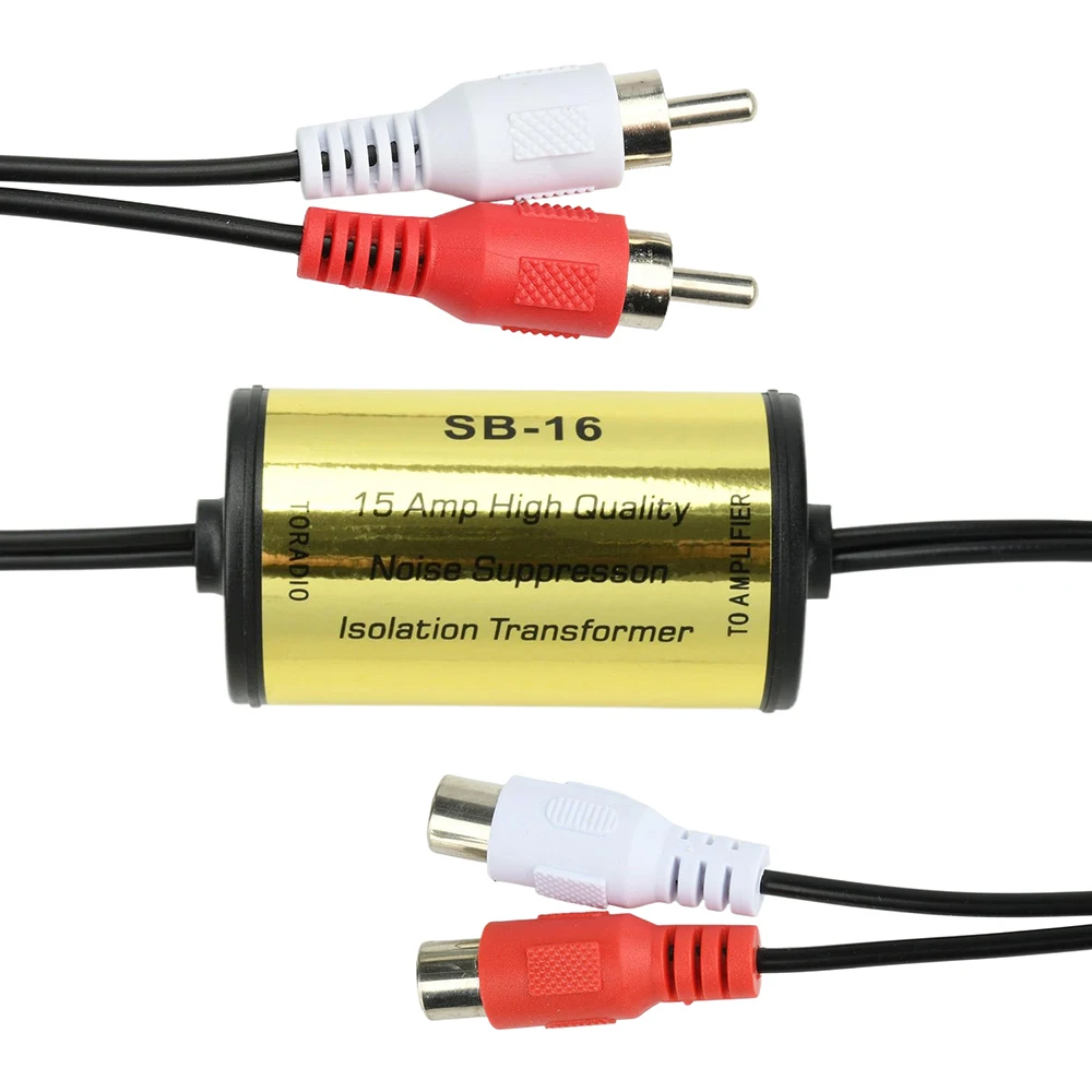 Audio-Rauschfilter-Schleifenisolator für RCA, eliminiert Brummen, Summen und Störgeräusche, Auto- und Heimstereo, Auto-Audio-Filter – Detail 9
