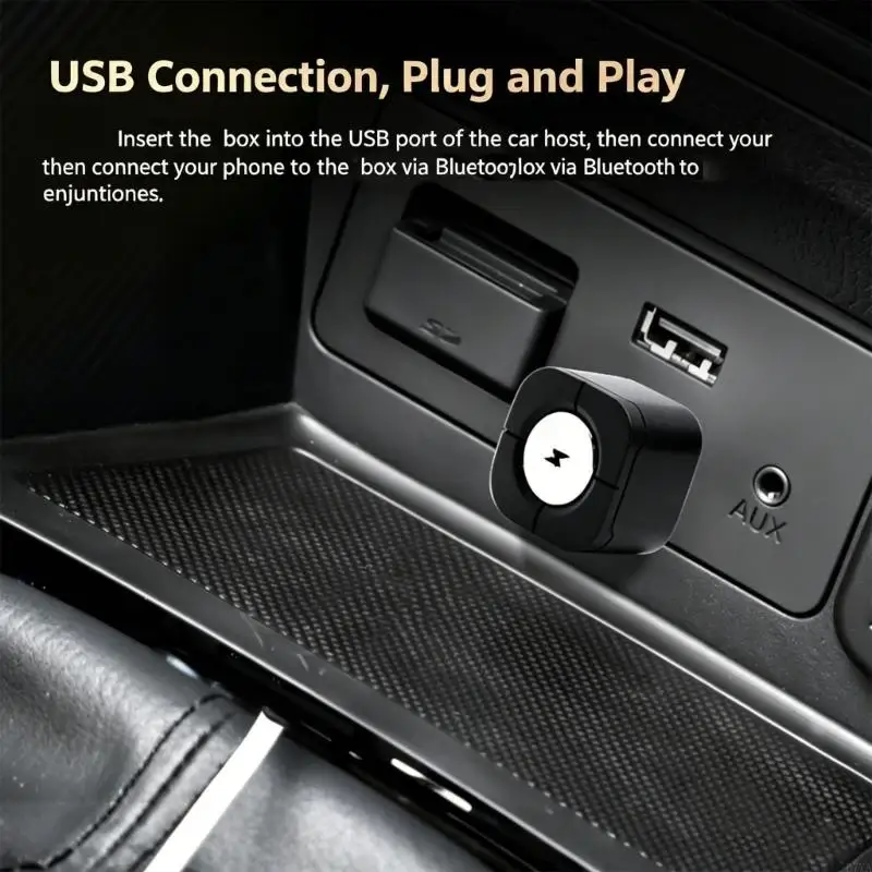 Wireless Vehicle Adapter For Automobiles Converts interconnected To mobile Connection D7YA