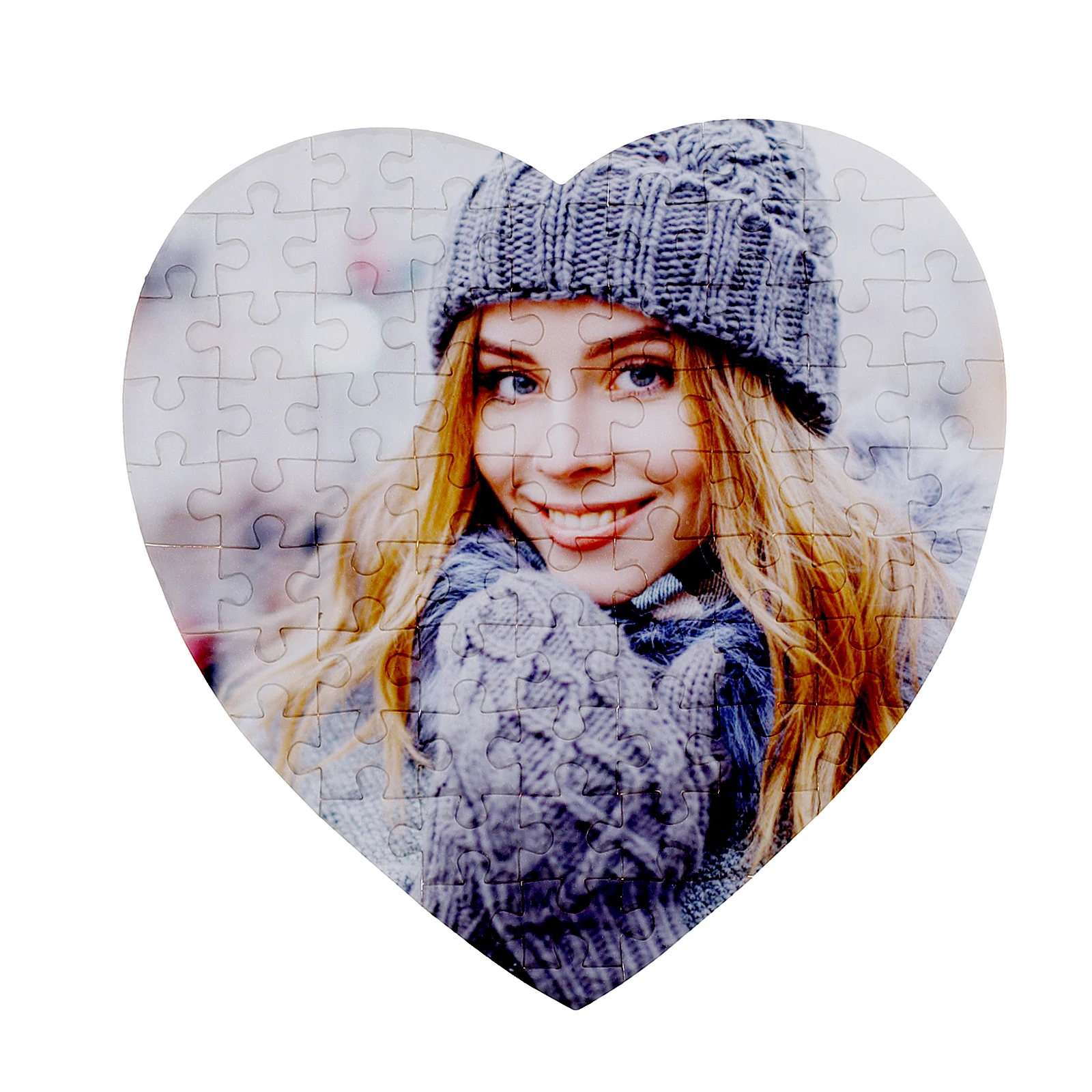 

5 Sets Heart-shaped Puzzle Marker Puzzles Sublimation Cardboard Blank Paper DIY