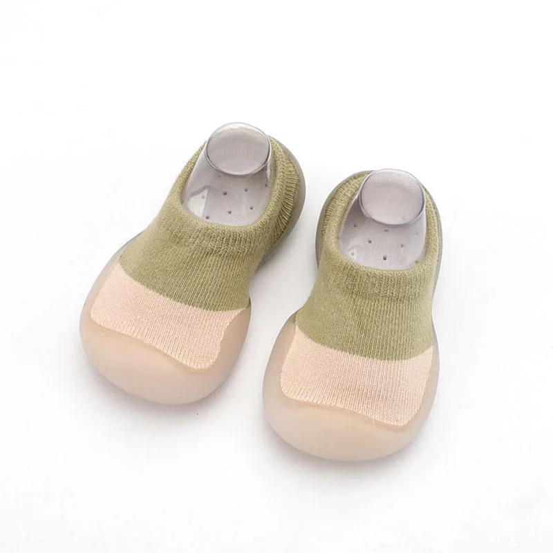Babyschuhe, Lauflernschuhe, bequem, für Jungen und Mädchen, Kinder, Gummi, weiche, rutschfeste Sohle, Bodenschuhe, Strickstiefeletten – Detail 12