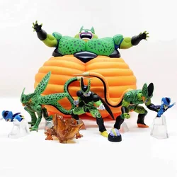 7 sztuk/zestaw Dragon Ball Z Cell figurze rodzinne zabawki modele kolekcja figurek Pvc na prezenty dla dzieci