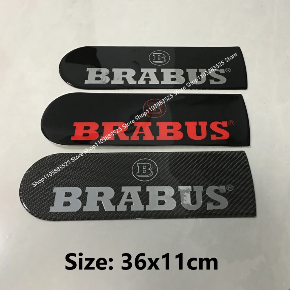

Pasted 36x11cm Rear Trunk Spare Tire Protection Cover Emblem Badge Sticker for BRABUS G-class G63 G65 G350 G800 G900 G400 G500