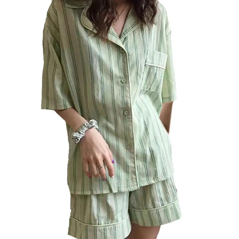 Summer Short Sleeve Shorts Pajama Set Women\'s pajamas Sweet Students Can Wear Home Clothes Set Korean Style Hot Sale Spring