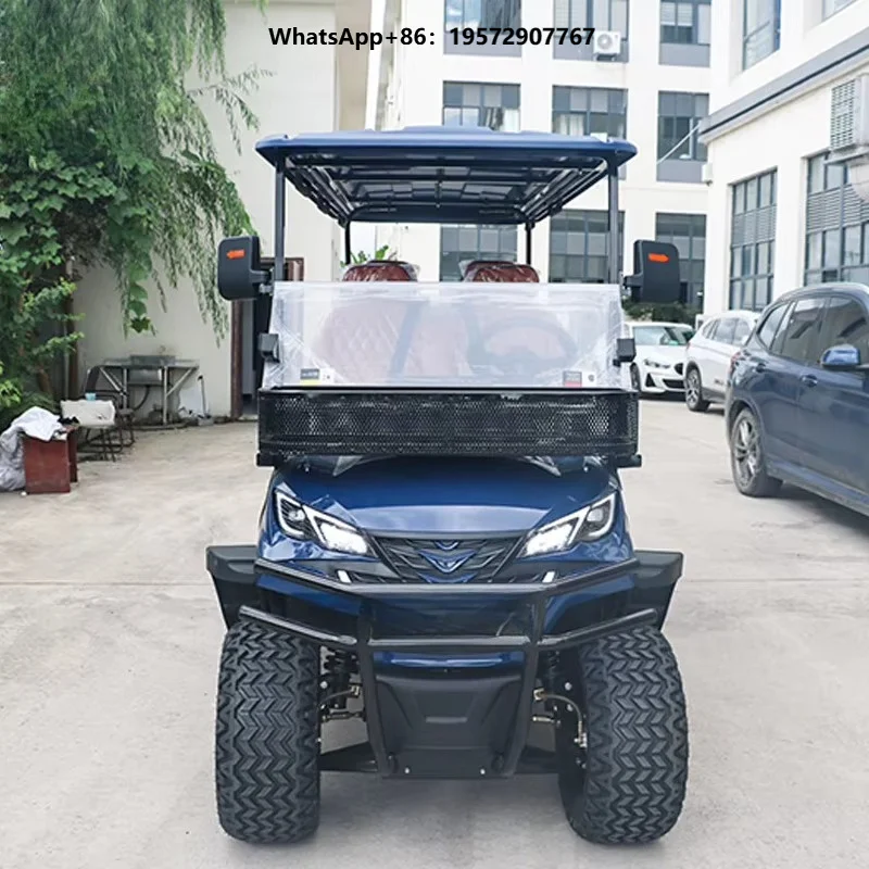 Factory Priced Luxury 6-Seat Mini 48v Electric Golf Cart 4+2 Seats Golf Cart