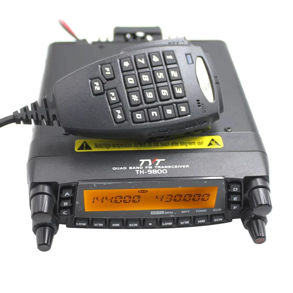 TYT TH 9800 50W Quad Band Mobile Radio With AM FM Receive 2-Tone 5-Tone Communication Transceiver Ham Vehicle Mouted Car Radio
