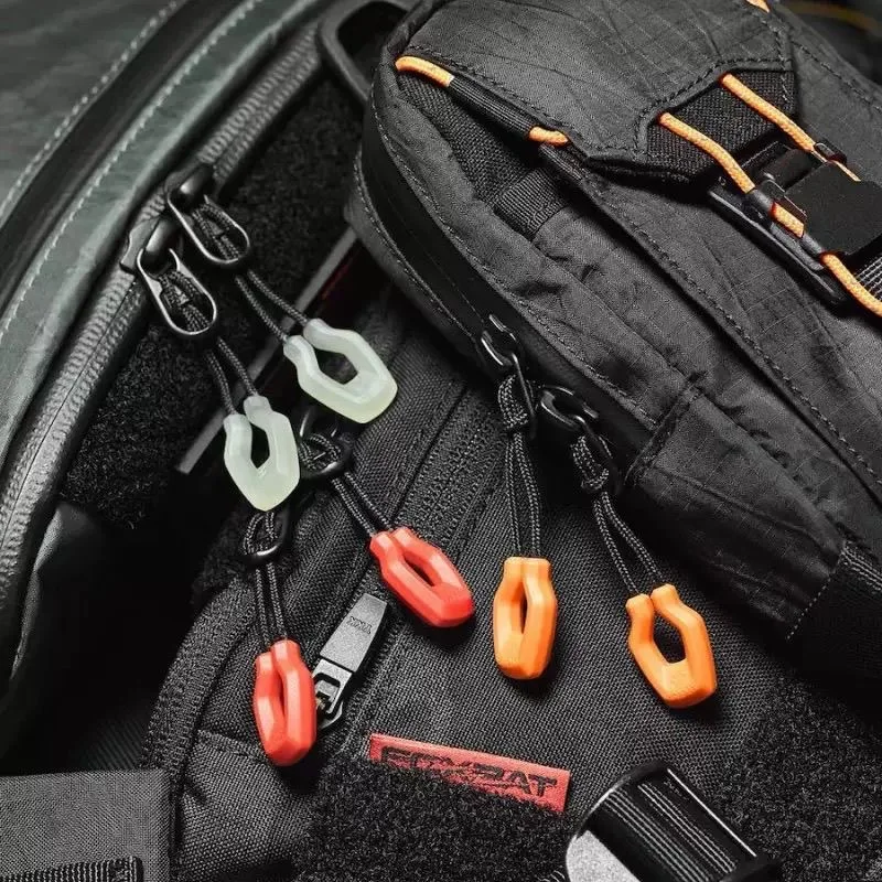 1-12PC Luminous Zipper Pullers Convenient Zipper Extension Knapsack Jacket Zippers Accessories Tent Zipper Pull Slider Head Tool