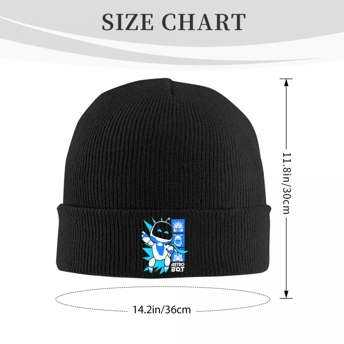 Astrobots Rescue Mission Victory Game Knitted Hat Women's Men's Skullies Beanies Autumn Winter Hat Warm Cap