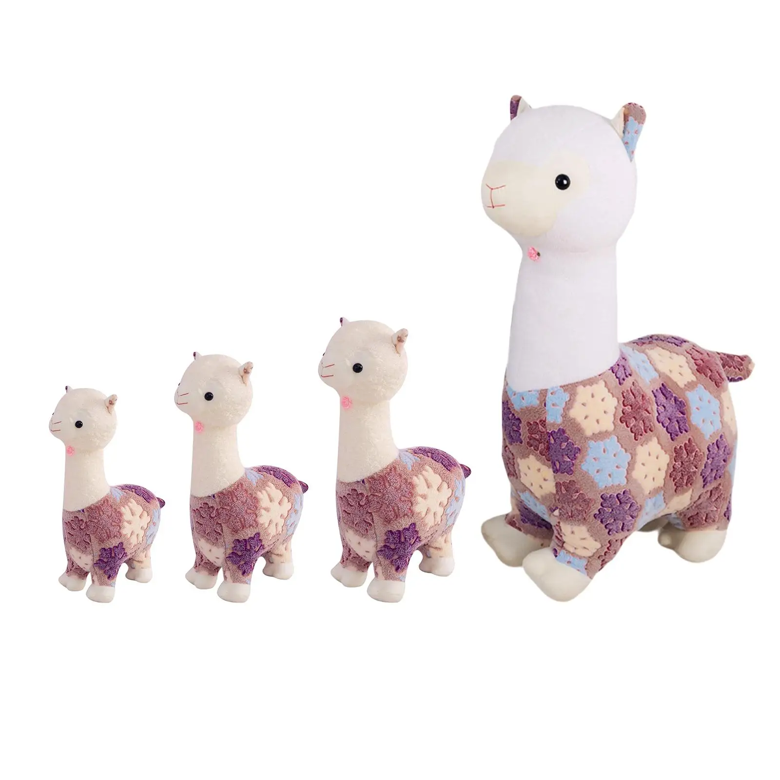 

Alpaca Plush Doll Alpaca Plush Toy Cuddly Huggable Cute Plush Llama Toy Stuffed Animal Cushion for Baby Gift Children Friends