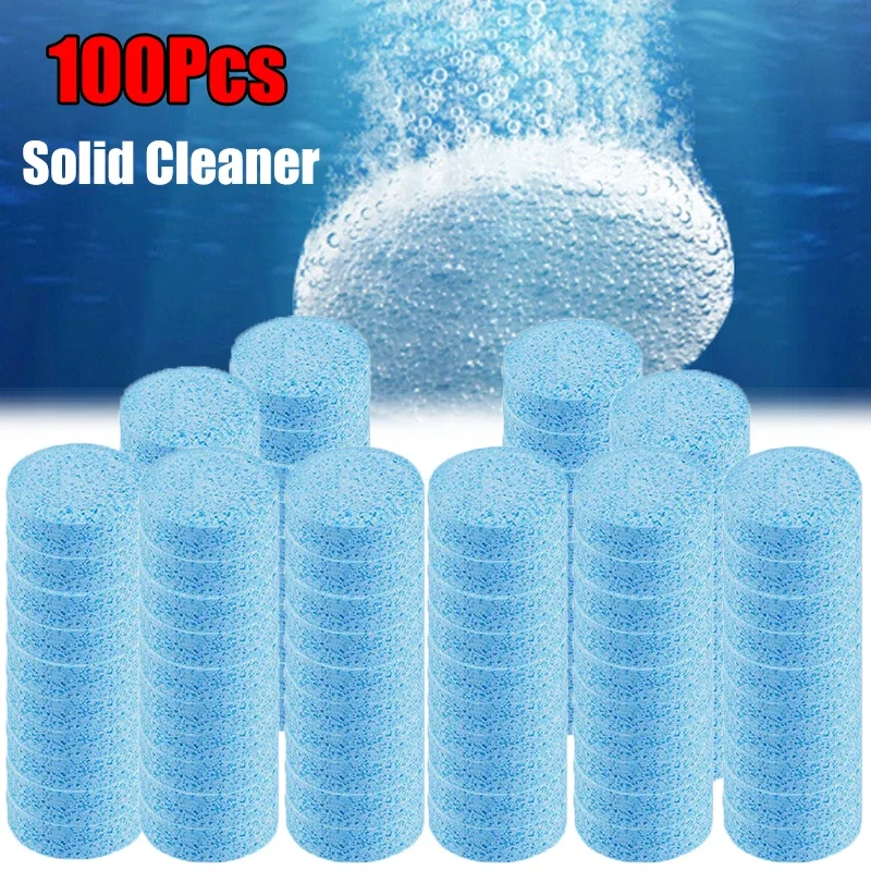 

50/100Pcs Solid Cleaner Car Windscreen Wiper Effervescent Tablets Glass Toilet Cleaning Car Wash Accessories Car Cleaning Tools