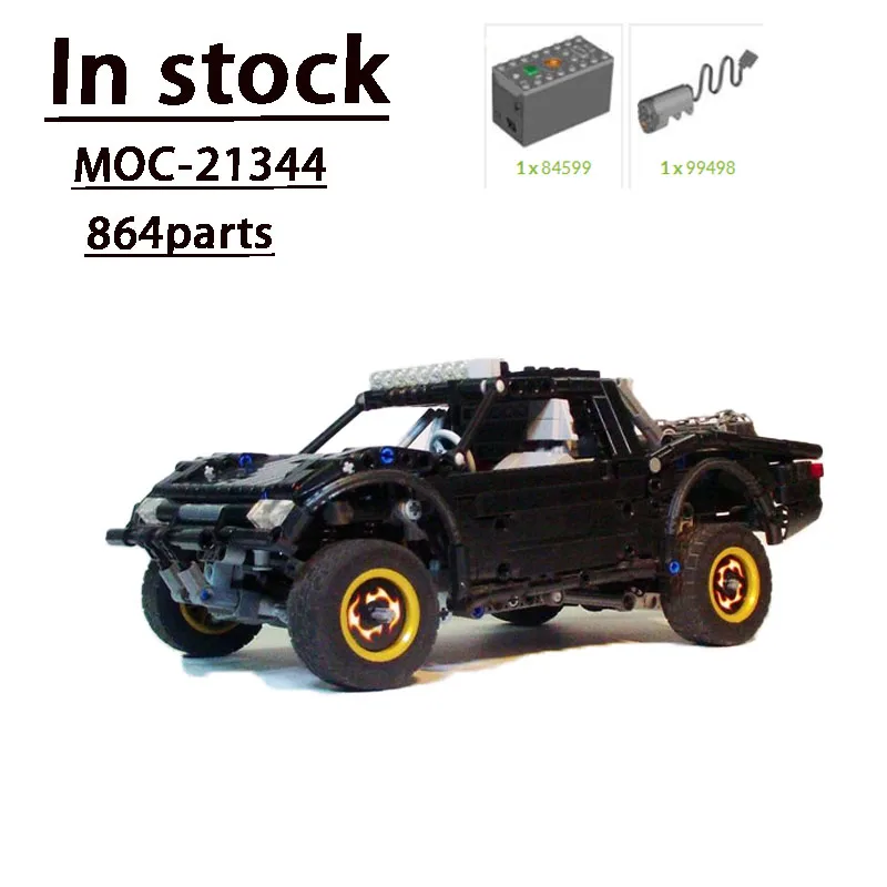 

Electric Famous Designer MOC-21344 Multifunctional Trophy Truck Assembly Building Block Model 864 Parts Children's Birthday Gift