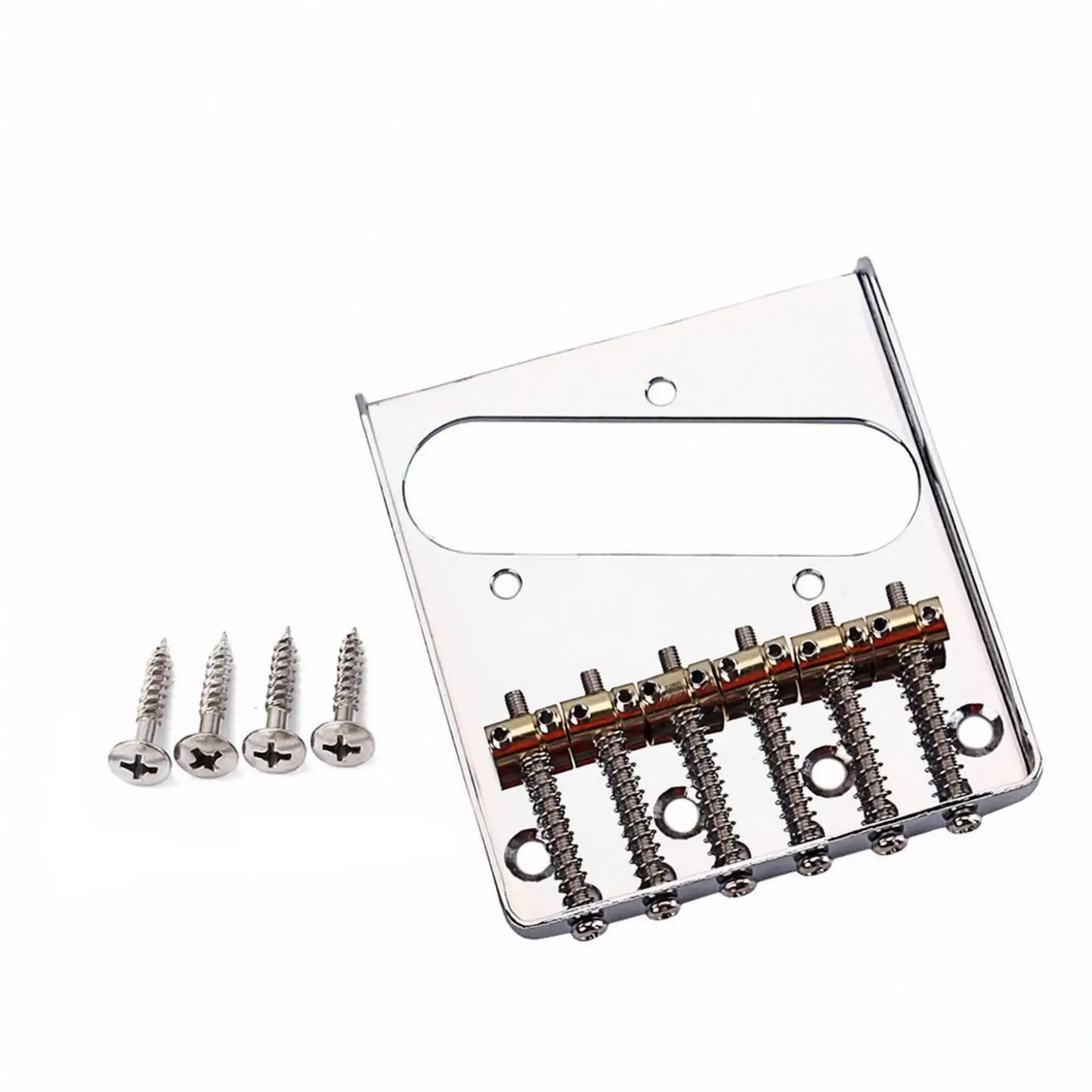 Chrome Hardware | six-string Guitar Bridge, Guitar Bridge with Adjustable