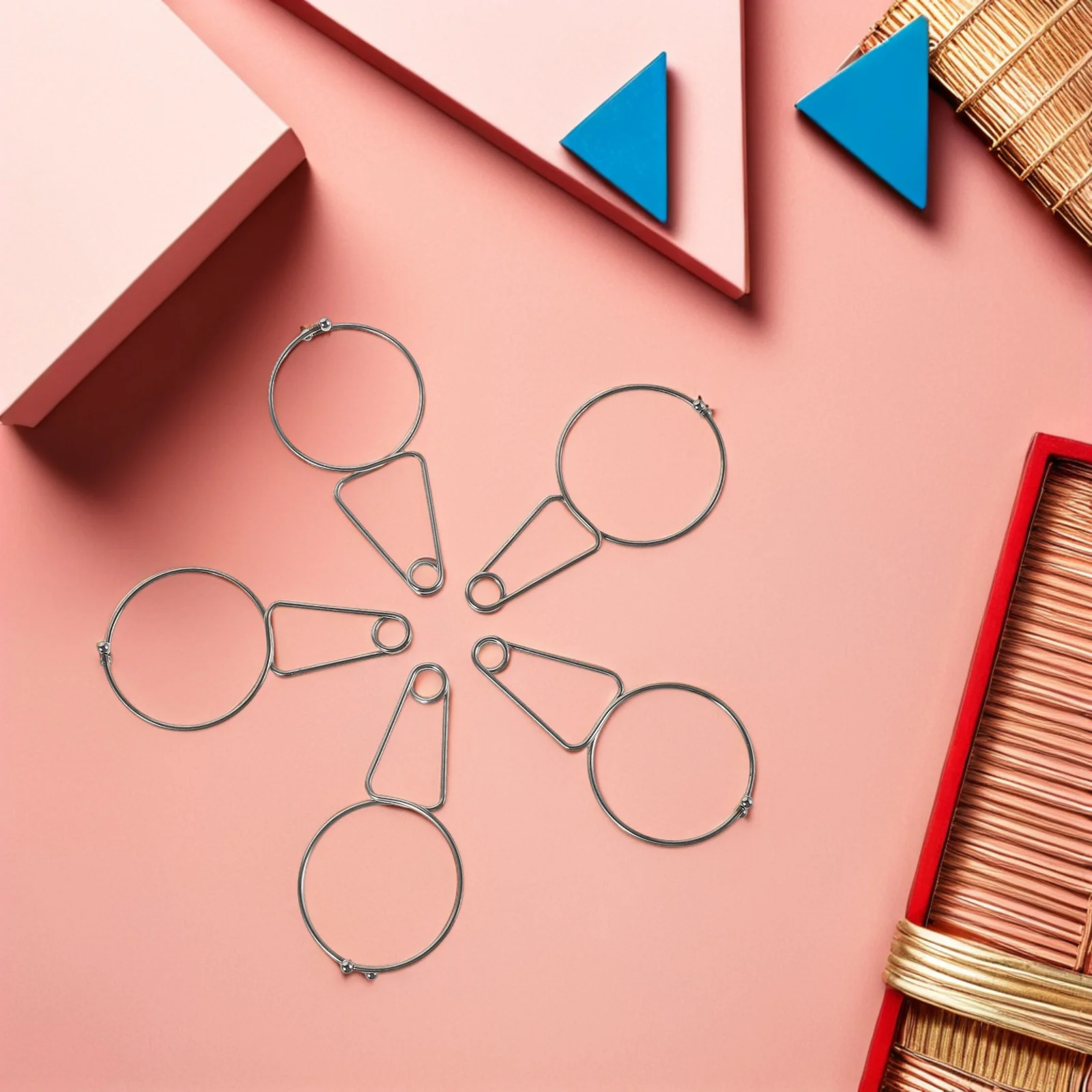 

5pcs Ear Acupoint Massage Clip Portable Acupressure Tool For Headache Relief Stress Reduction Reflexology Therapy Clamp Health