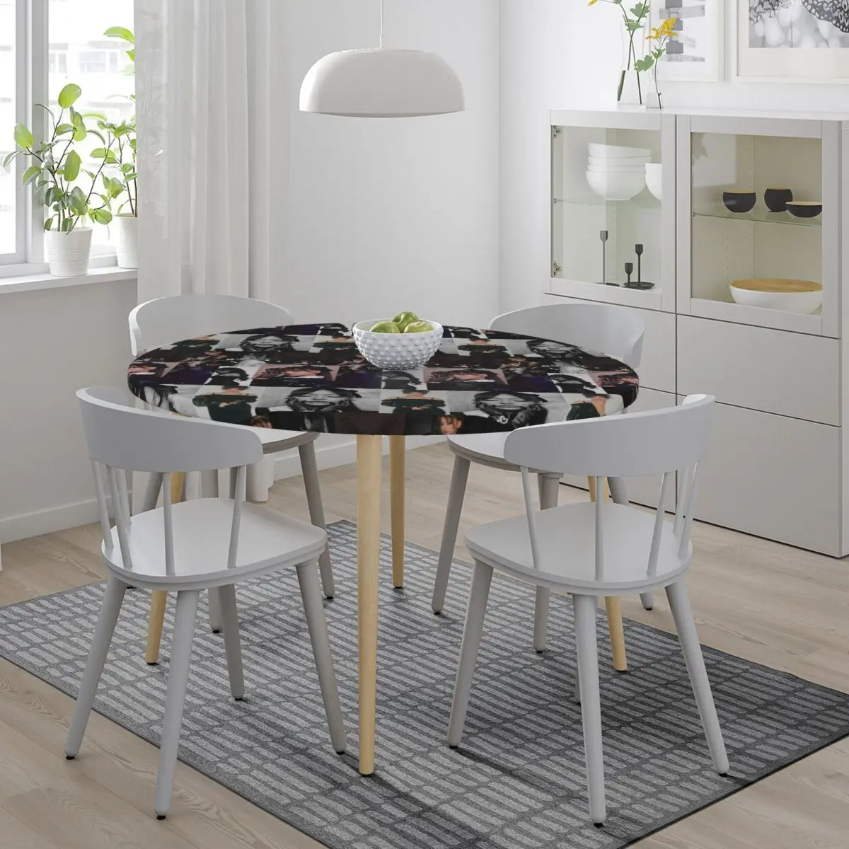 Custom Tour 2025 Liebe Ayliva Waterproof Round Tablecloth Oilproof Table Cloth for Kitchen Events Dining Table Cover