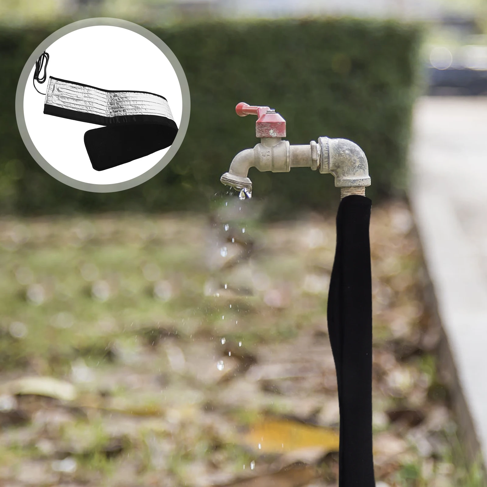 

Outdoor Faucet Anti Freeze Cover Heating Wrap Sleeve Water Pipe Insulation Insulated Water Spigot Cover Winter Protection For