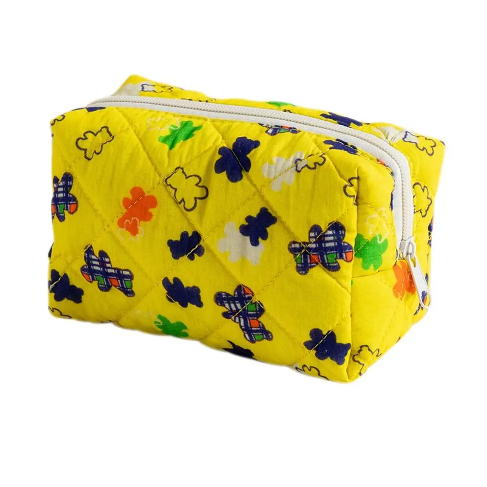 

Portable Flower Printed Makeup Bag Storage Bag Large Capacity Washbag Travel Organizer Toiletry Bag
