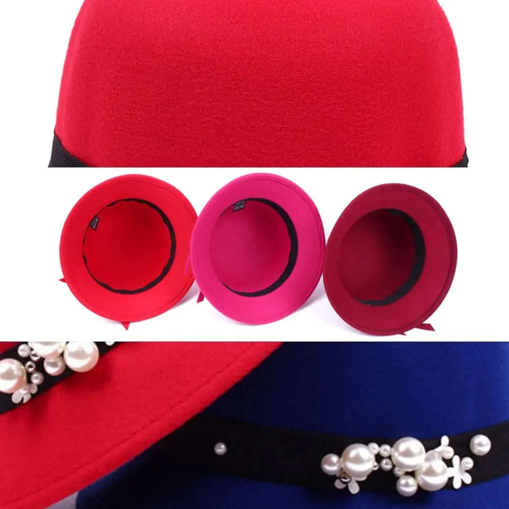 أزياء صياد قبعة أنيقة الكنيسة الرامي قاء زجاجي القبعات ورأى الصوف غطاء دلو الخريف الشتاء قبعة تدفئة المرأة خمر قبعة الرجعية