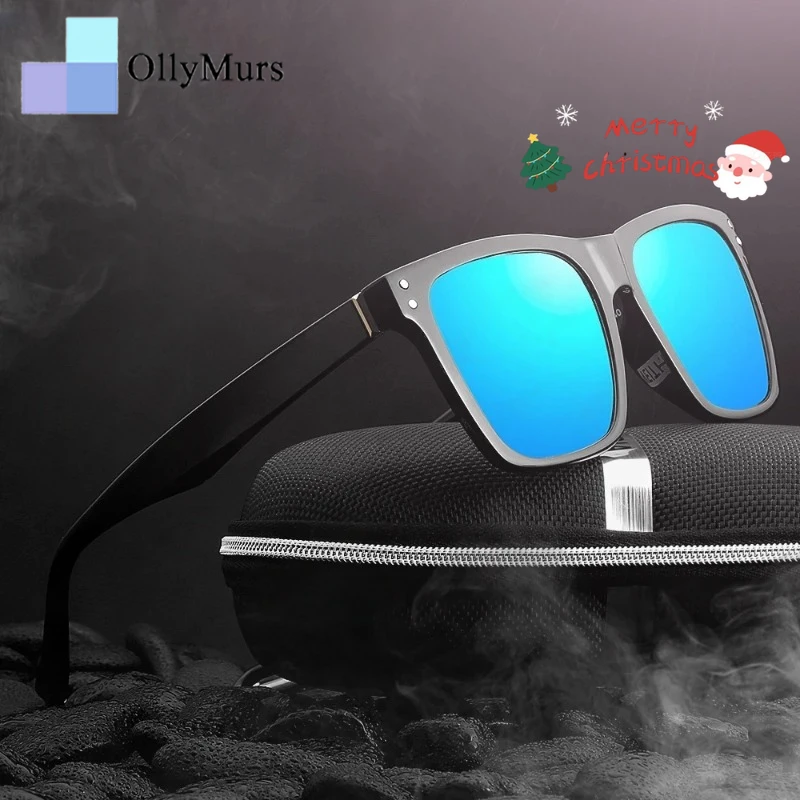 

OLLYMURS Fashion Square Polarized Sunglasses for Men and Women UV400 TR90 Trend Colorful Driving Photochromic Sunglasses Eyewear
