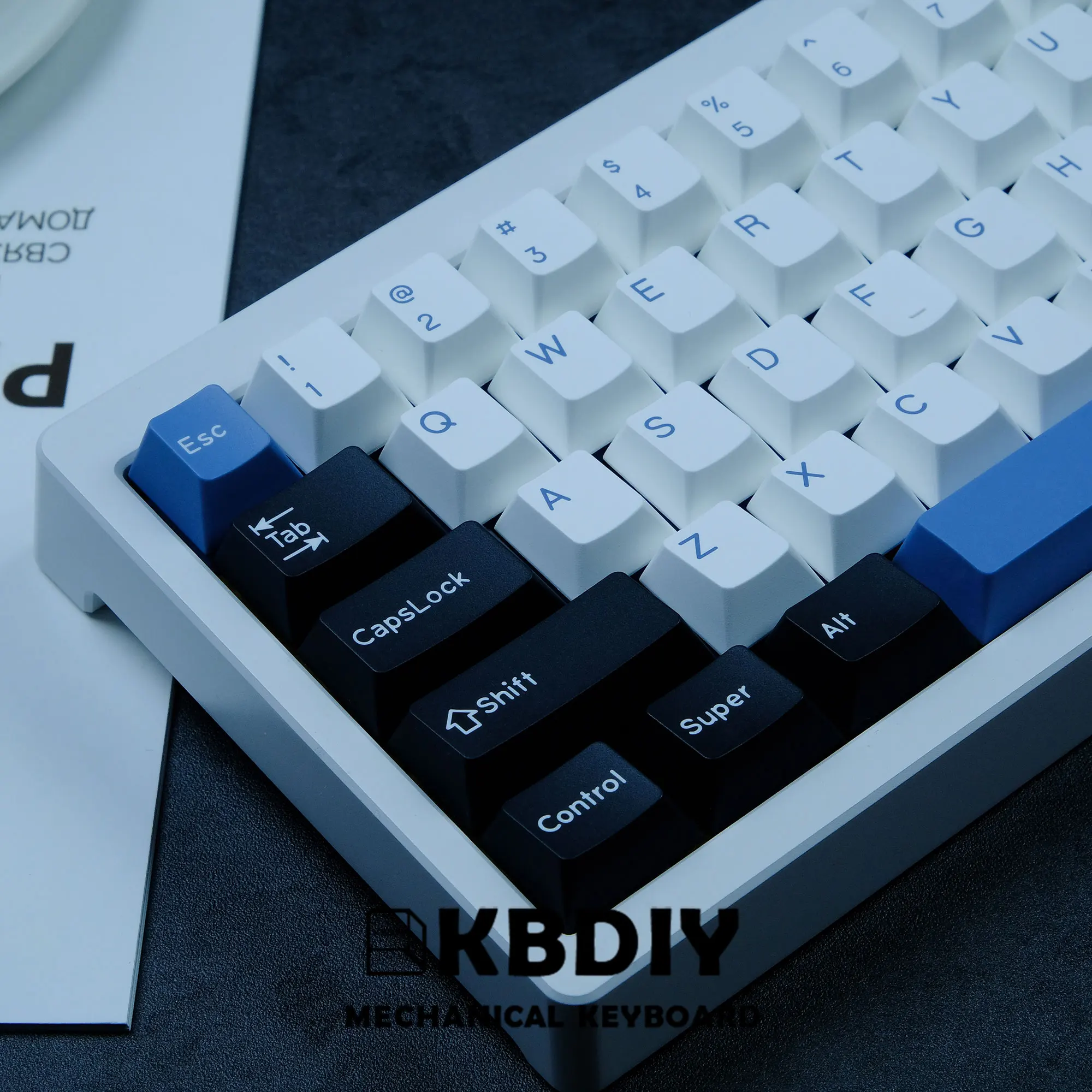 KBDiy Arktischen Doppel Schuss Kirsche Profil PBT Keycap Weiß Schwarz DYE-UNTER Gewohnheit GMK Keycap für Mechanische Tastatur 173 schlüssel Kappe Set