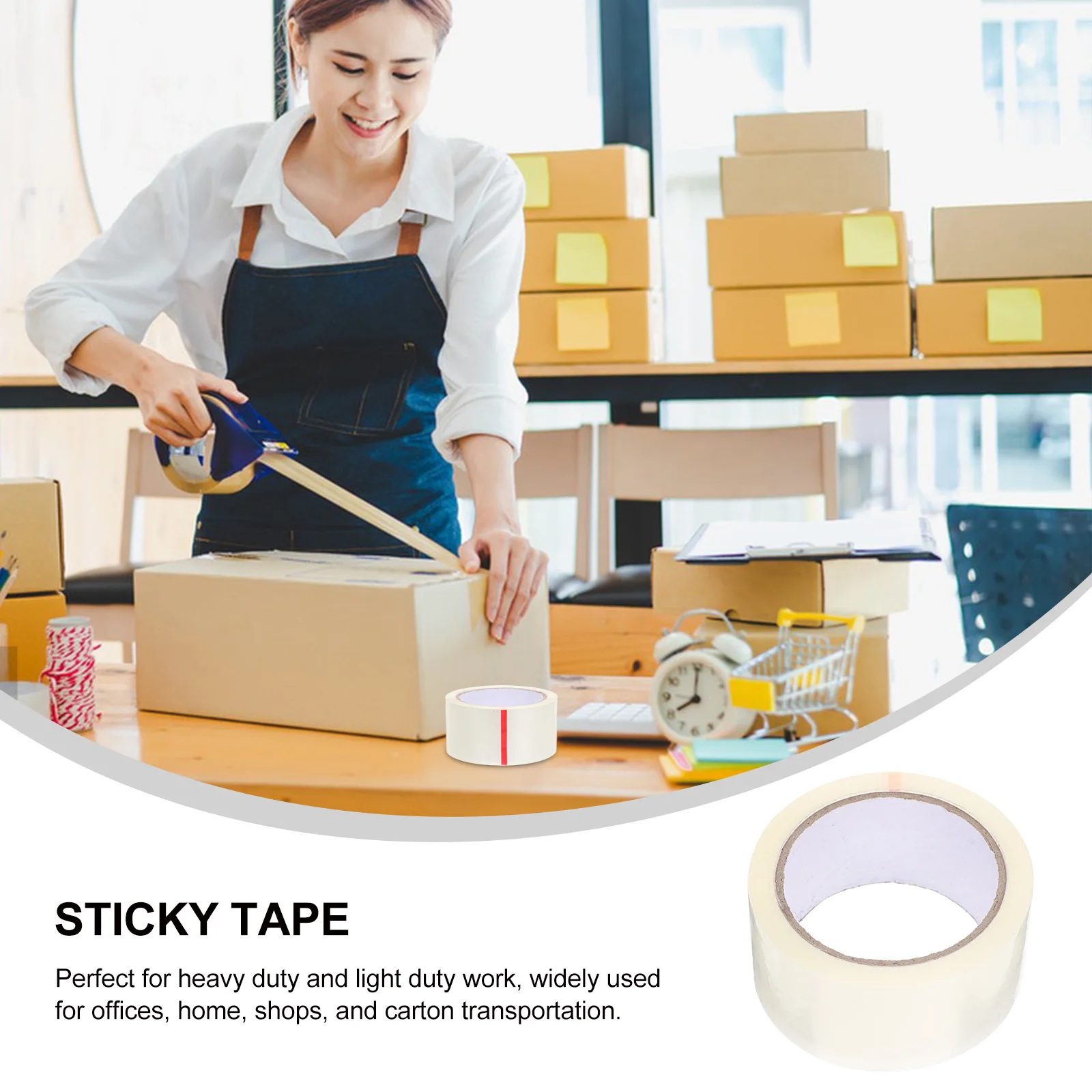 Sealing Tape Moving for Boxes Packing Packaging Heavy Duty Bulk Wrapping Packages Shiping Glue