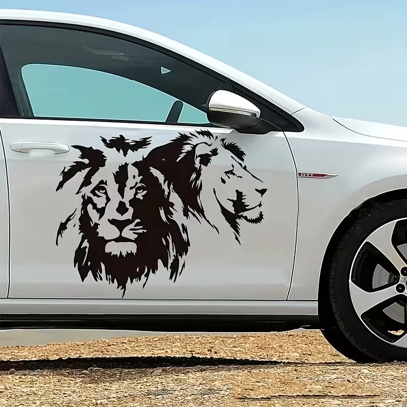 Спортивные наклейки на авто «Лев», виниловые наклейки, JDM-модификация авто, светоотражающие наклейки, персонализированные наклейки на авто, на заказ