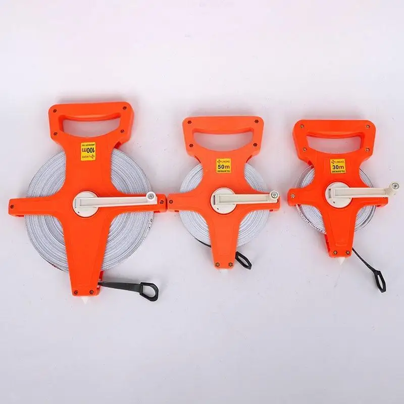 20/30/50m Thickened Hand Plastic Open Reel Tape Measuring Ruler Tool Tape Measure Hand Tape Measure Open Reel Tape Measure