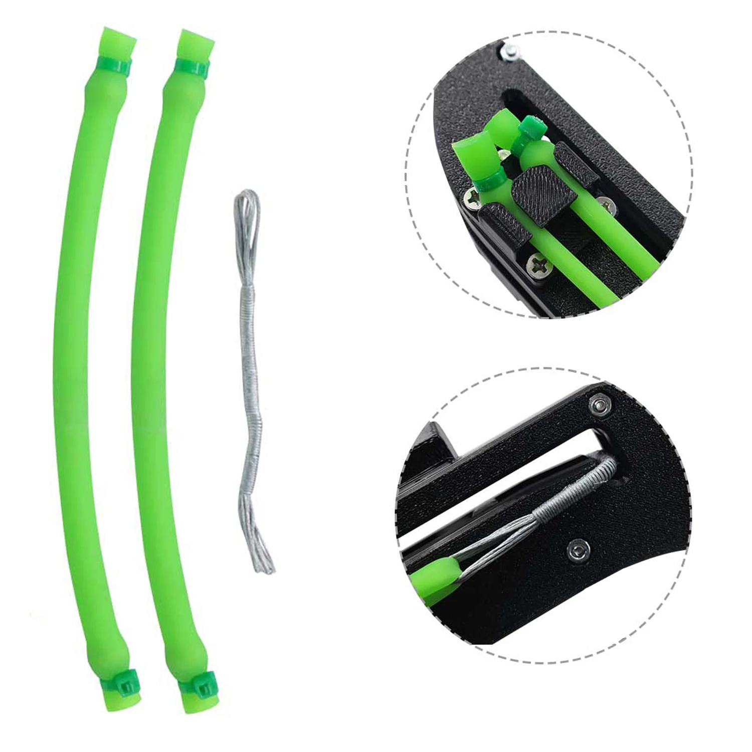 3070 Mini Folding Slingshot Rubber Bands Tubular Rubber Band Hunting 2/4/8pcs Specifications DIY Shooting Slingshot Accessories