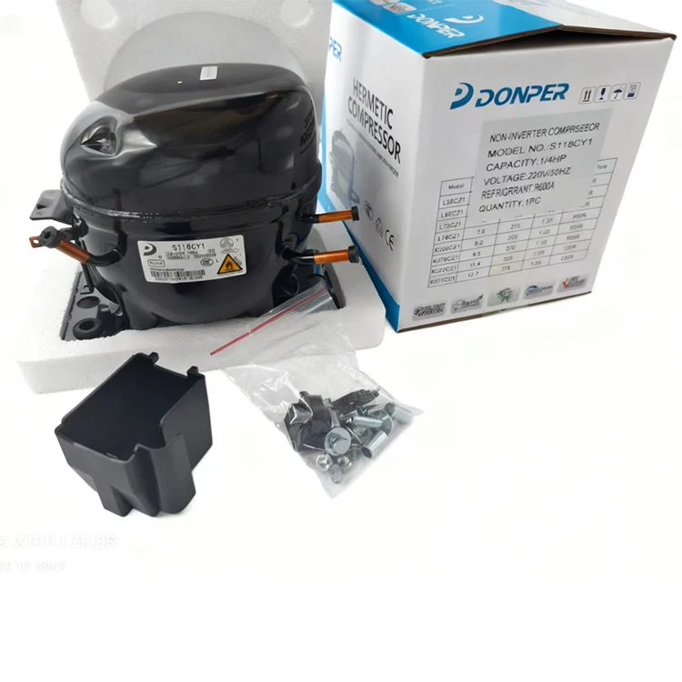 

Компрессор для коммерческого холодильного оборудования DONPER R600a, электрический, из нержавеющей стали, 50 Гц, 220/240 В, новый, модель SZ96XY1