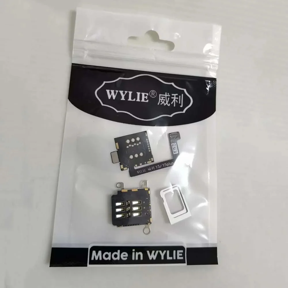 WYLIE 16 Pro Max Dual Card to Single Card Cable for iPhone 15 14 plus pro max Esim to Dual SIM Need Separation No Damage Flex