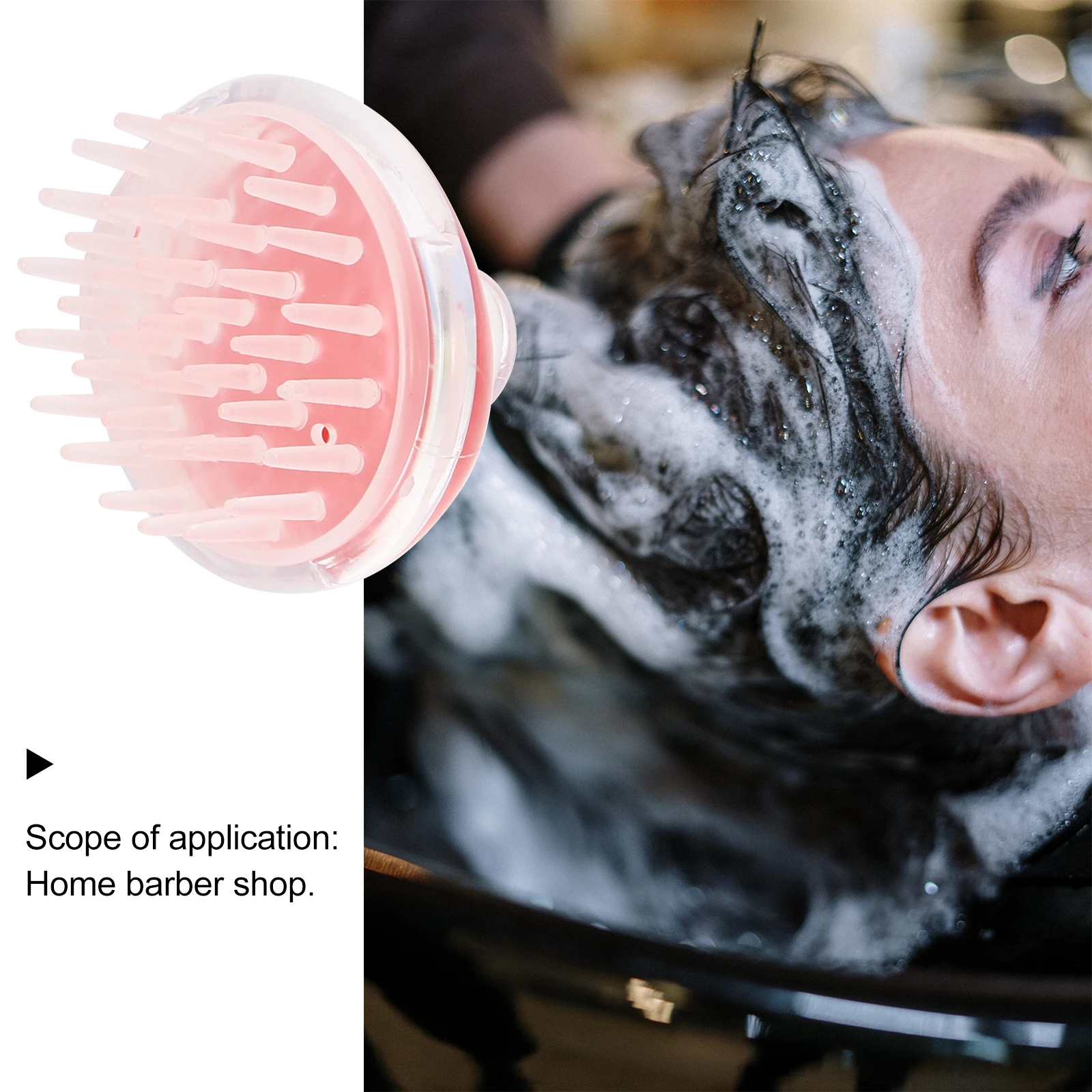 

5pcs Silicone Massage Comb Shampoo Brush Scalp Cleaning Growth Promotion Cushion Air Bag Comfort Handle Hair Wash Massager Tool