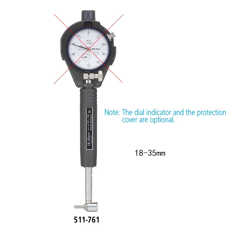 Imagem -02 - Micrômetro Dial Bore Gauge Micrômetro Micrômetro Braço Curto Diâmetro Interno 1835 511761 762 763 766 768 Japão