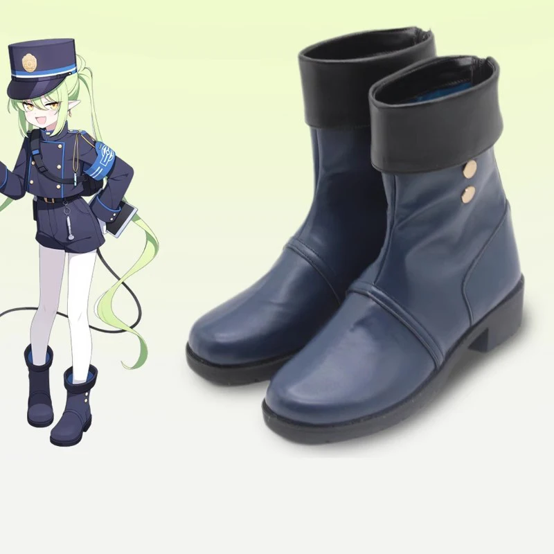 Tachibana Hikari Cosplay Schuhe Halloween Party Blau Archiv Cosplay Schuh Stiefel Weiche PU Leder Schuhe für Party Halloween Casual