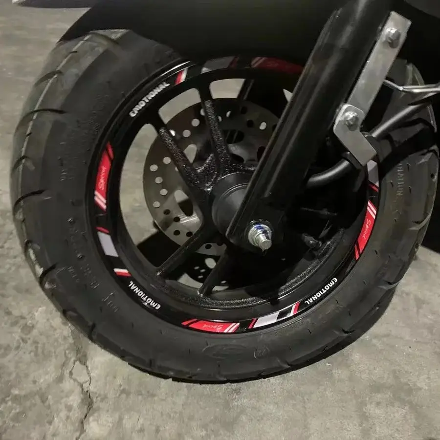 Reflective Motorcycle Wheel Sticker Rim Hub Tape Decals 10\