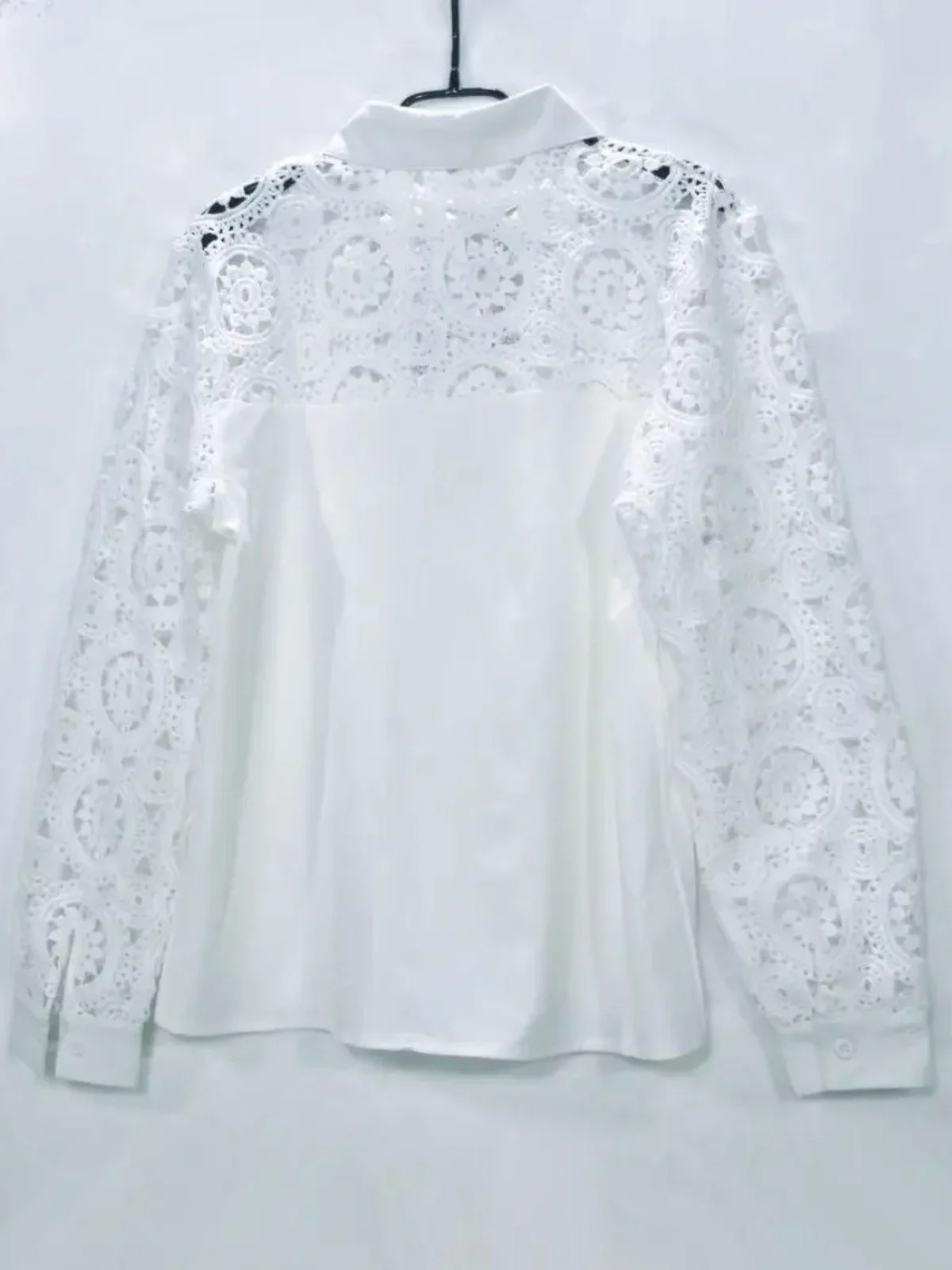 

Women's Long Sve irt Single Row Multi Button Turn-down Collar Slim Fit Regular Sve Length Pure Color Busin Casual