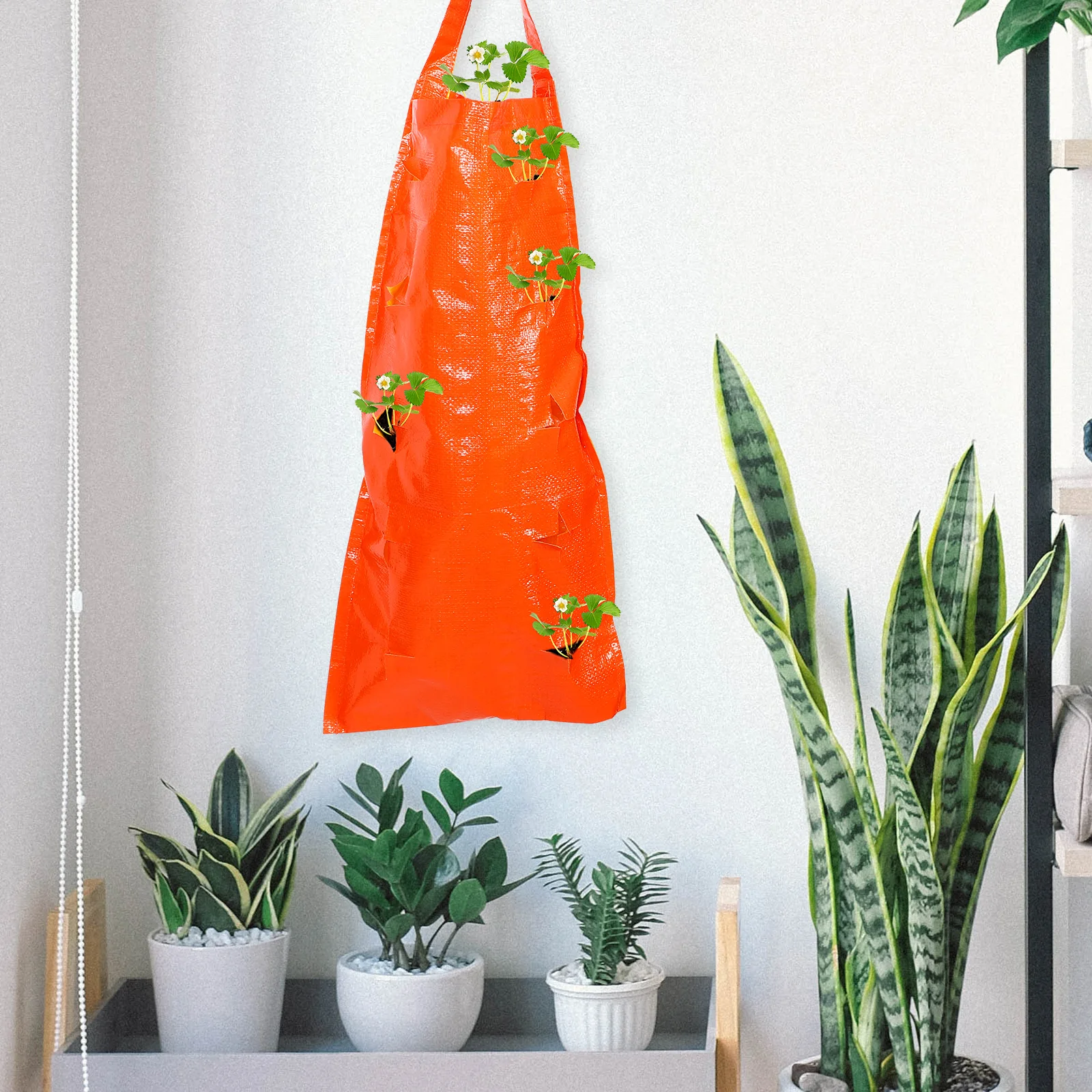 

Vertical Hanging Strawberry Planter Bag Multi-Pocket Planting Container For Garden Outdoor Plants Non-Woven Fabric Prevents Root