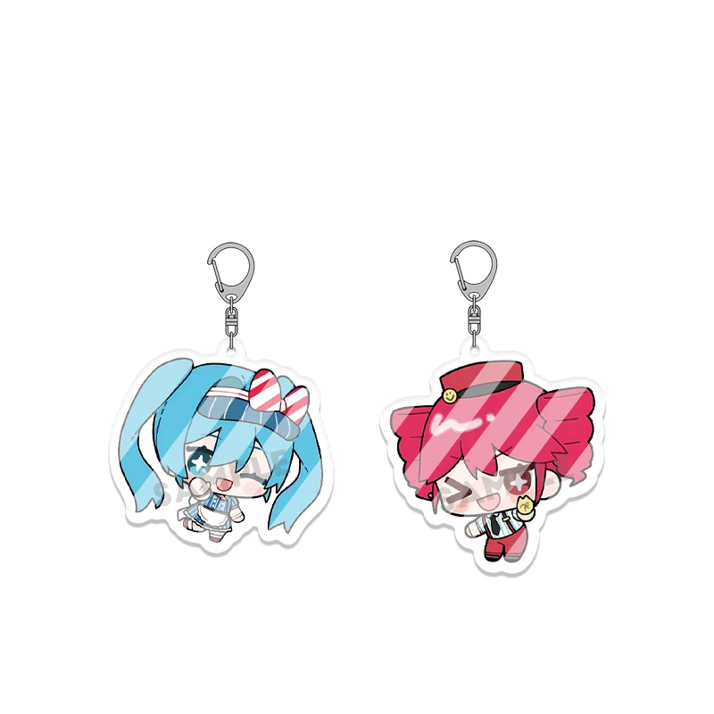 Porte-clés en acrylique, Design sur différents côtés, Mesmerizer Teto Chibi SD Kawaii, mignon, accessoires suspendus pour Cosplayer