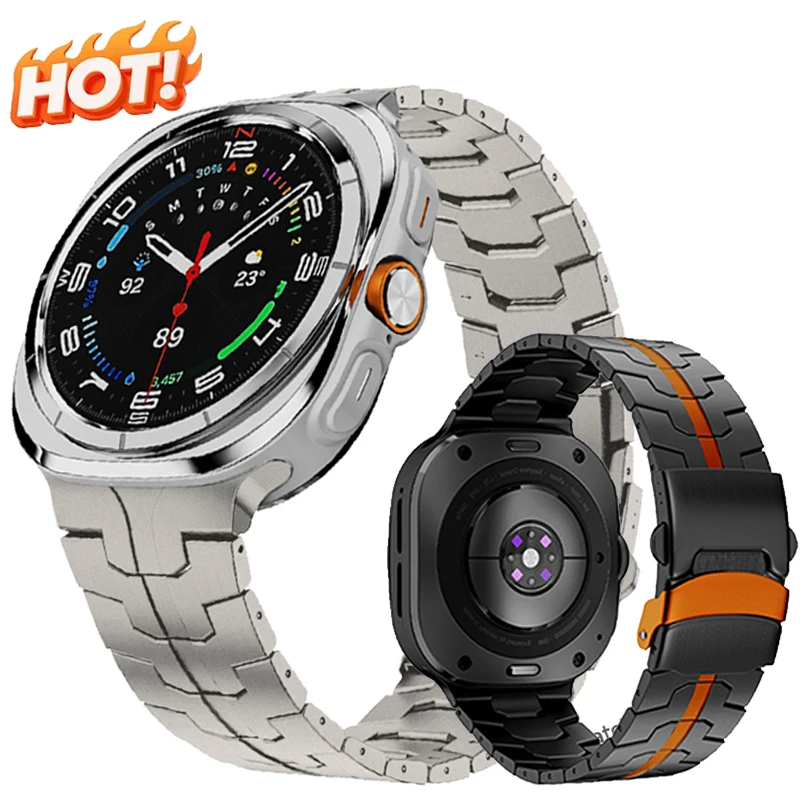 Metallarmband für Galaxy Watch Ultra 47mm Armband ohne Lücken für Samsung Galaxy Watch Ultra 2025 Uhrenarmband Zubehör Correa