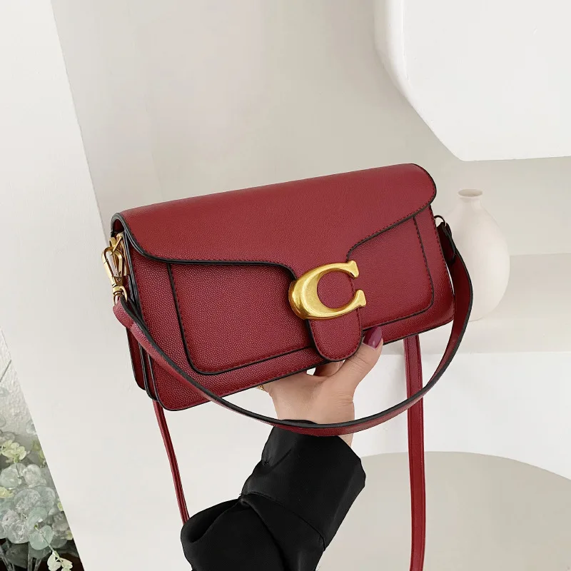 Caviar Grain kleine vierkante crossbodytas, minimalistische mode draagbare dames schoudertas voor dagelijks gebruik