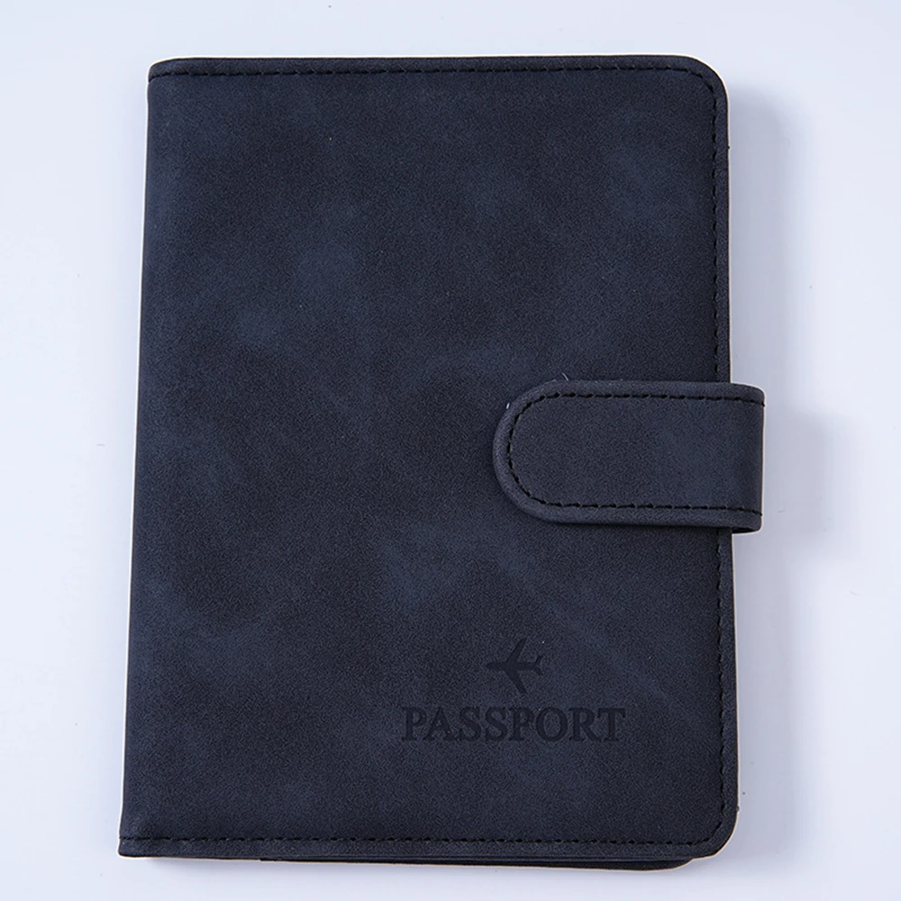 أغطية جواز السفر متعددة الألوان حافظة حجب Rfid من جلد البولي يوريثان حافظة جواز سفر مقاومة للتآكل لمحفظة المطار الدولي #3
