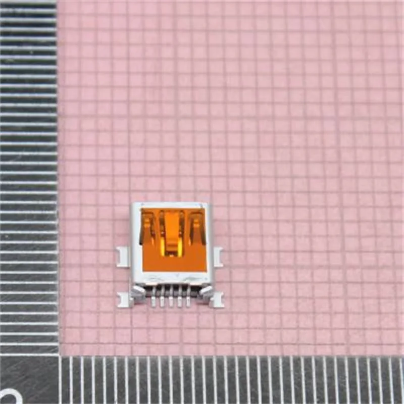 1Pcs/Lot 56579-0576  Mini USB, AB-Receptacle, Right-Angle, Surface Mount Solder Tails and Shell Tabs, with Cover Tape, Lead-Free