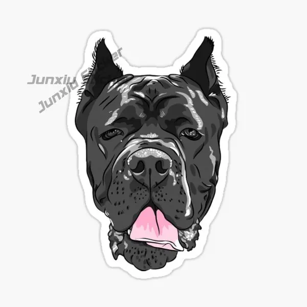 Pegatina decorativa autoadhesiva de vinilo para coche con diseño de perro canario italiano (Cane Corso) de Castro Dog